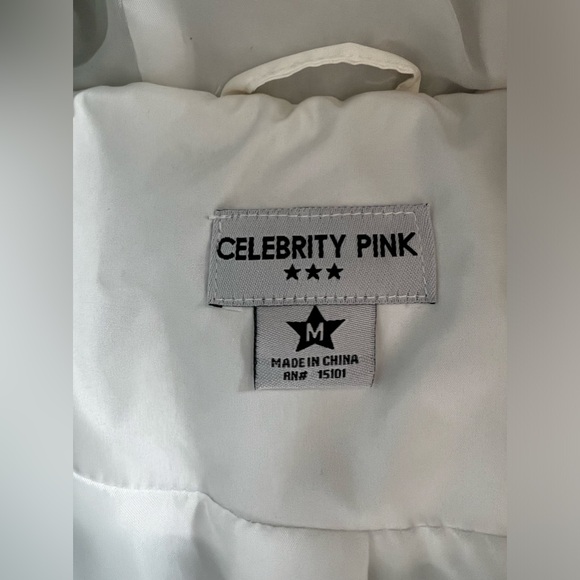 M - CELEBRITY PINK - vest coat with hoodie NWT - Picture 5 of 7